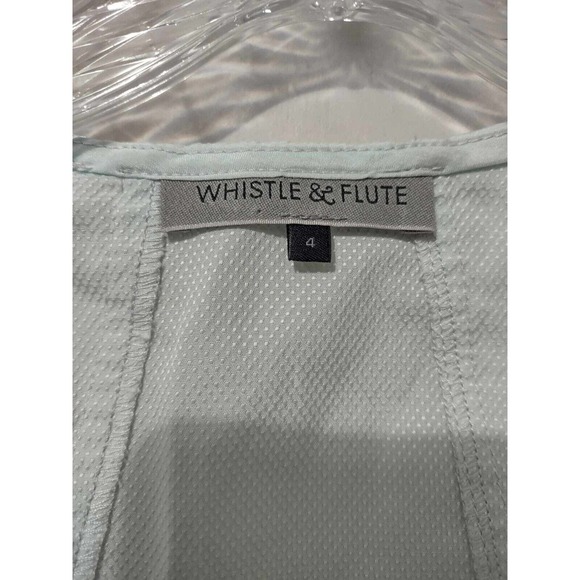 Whistle & Flute | Mint Ruffle Zipper Tank Size 4 - Picture 2 of 4